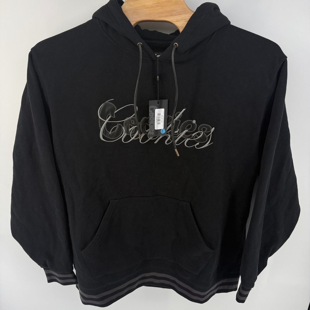 Cookies Costa Nostra Hoodie Black Embroidered Pullover Mens 3XL NEW